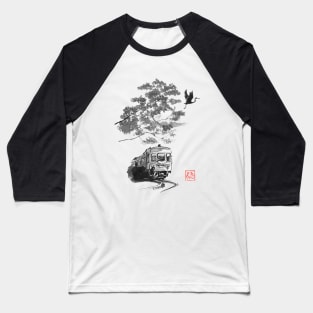 train, stork and fuji Baseball T-Shirt